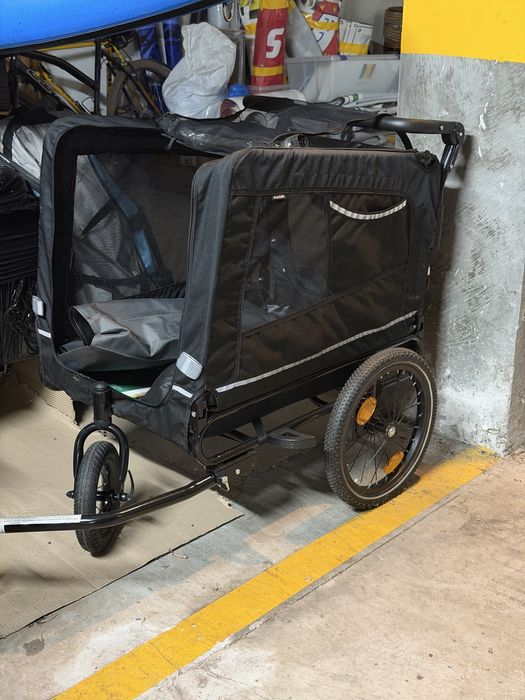 Atrelado p/bicicleta - ideal para cão porte médio ou médio/grande