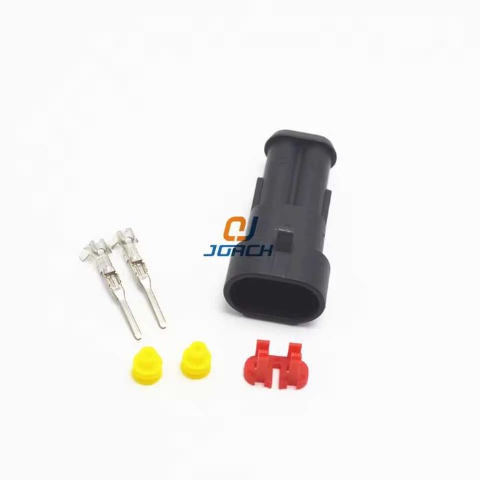 Разъемы герметичные EMT 2pin Superseal 1.5 (штекер+гнездо) 1-1330