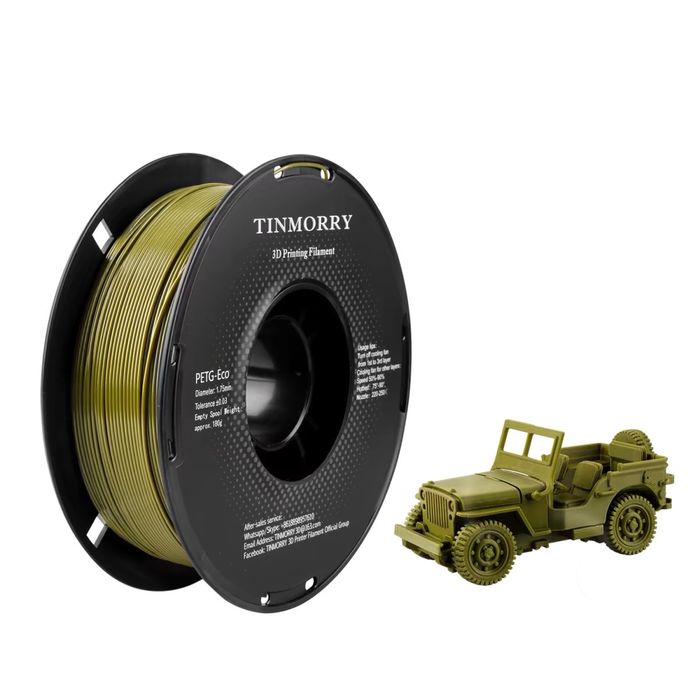 Филамент для 3D печати Tinmorry PETG-ECO 1 кг, 1.75 mm