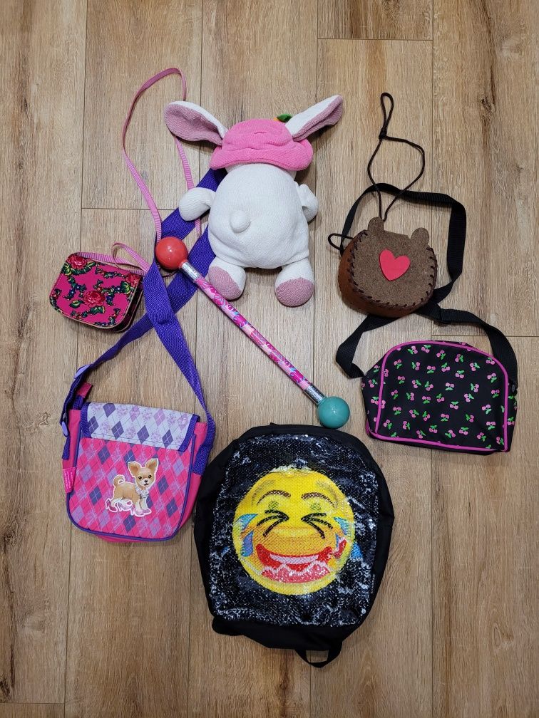 Zestaw dla dziewczynki torebka plecak królik Hello Kitty Barbie