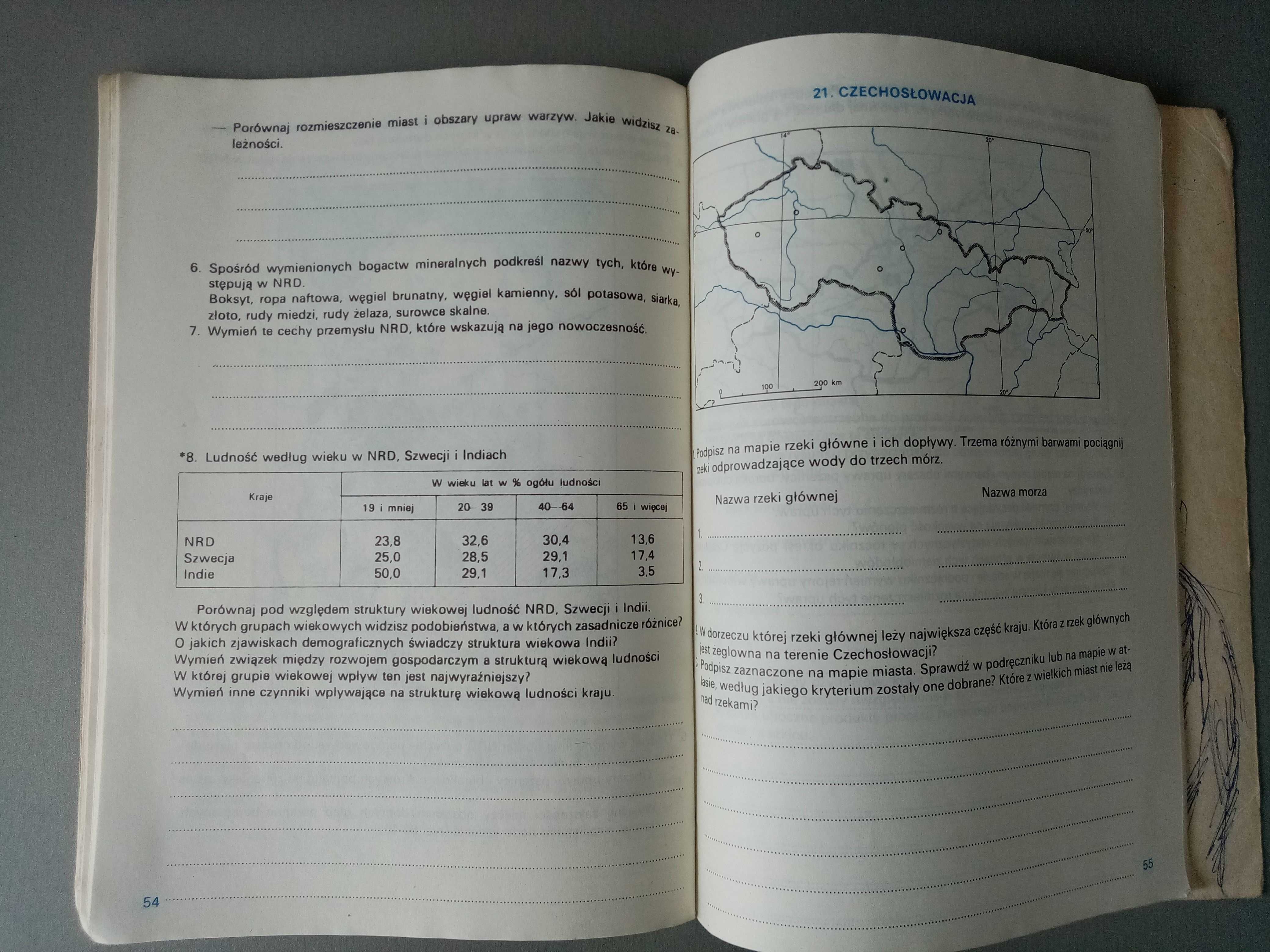 Geografia 7 zeszyt ćwiczeń B. Golec, M. Nowak, E. Przesmycka