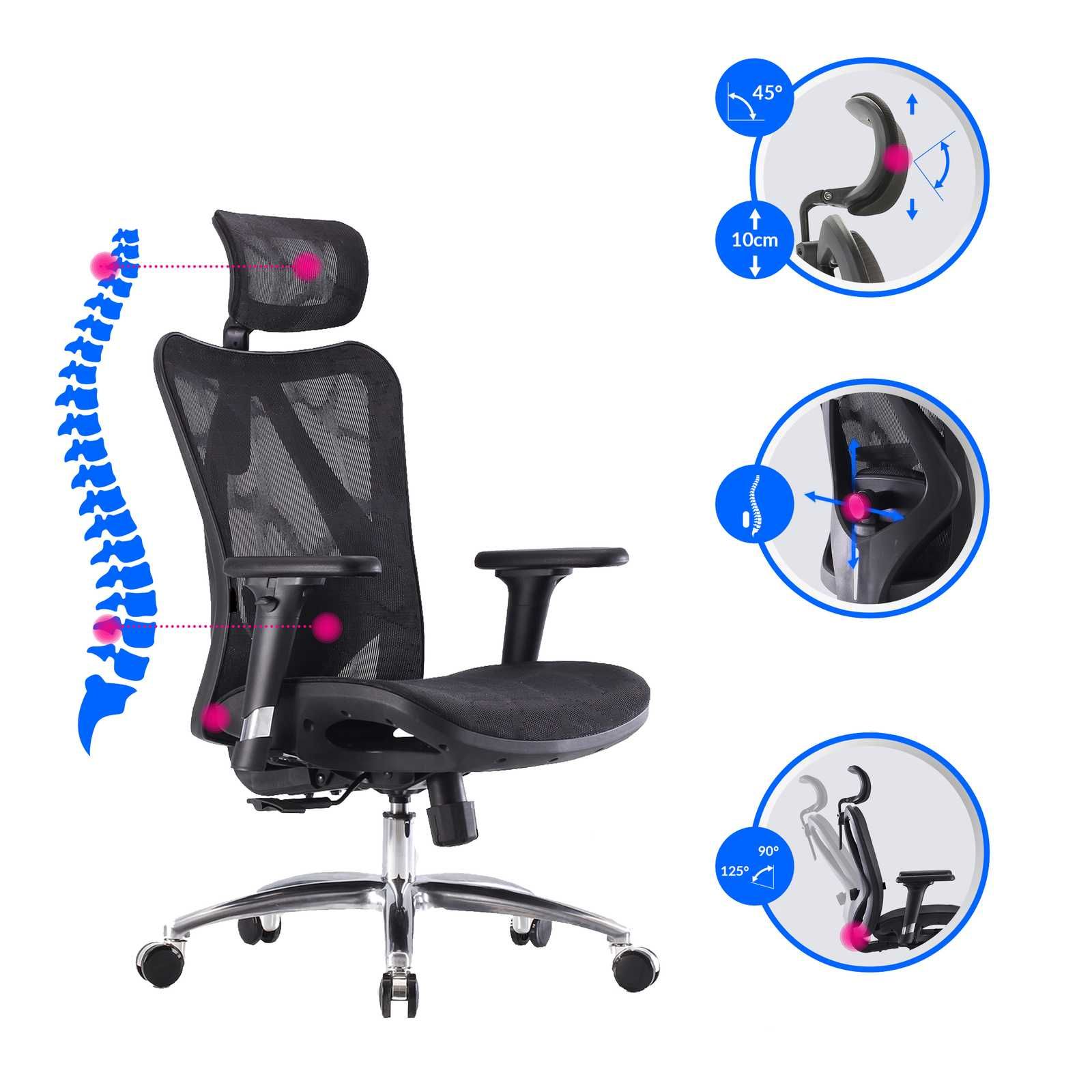 Ергономічне комп'ютерне крісло для офісу та кабінету Angel KalistO