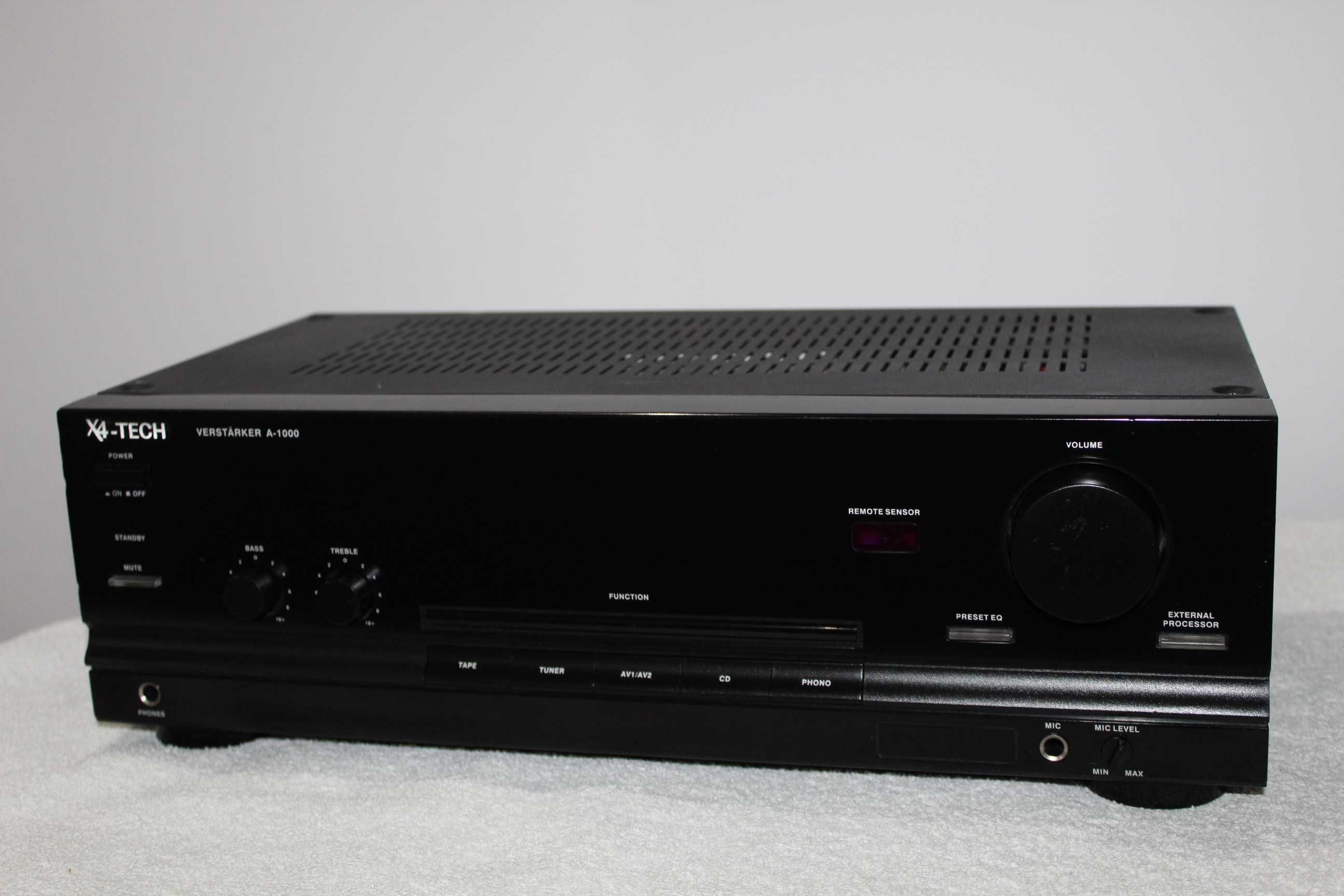 X4-TECH A-1000 Wzmacniacz stereo hi-fi Wysyłka