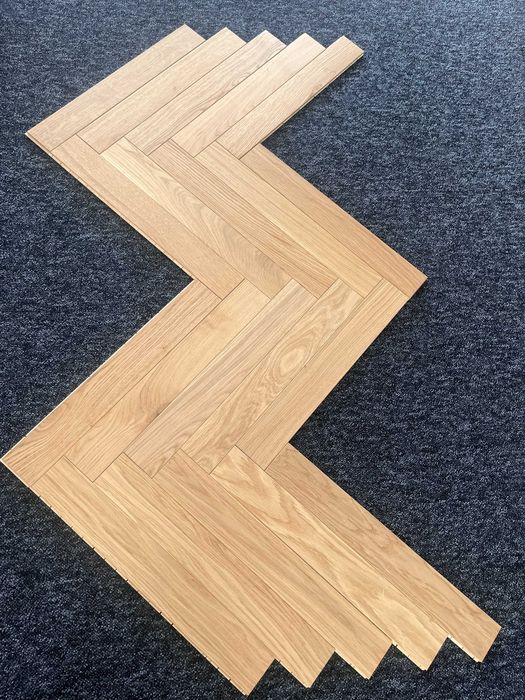 Jodełka klasyczna dębowa 11x68x470 Select Lakier [260 m2]