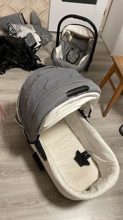 Wózek 3w1 White Lux