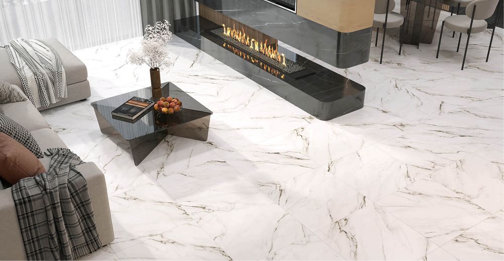 Керамогранит 60×60  Матовый, Глянец, Белый   2 сорт