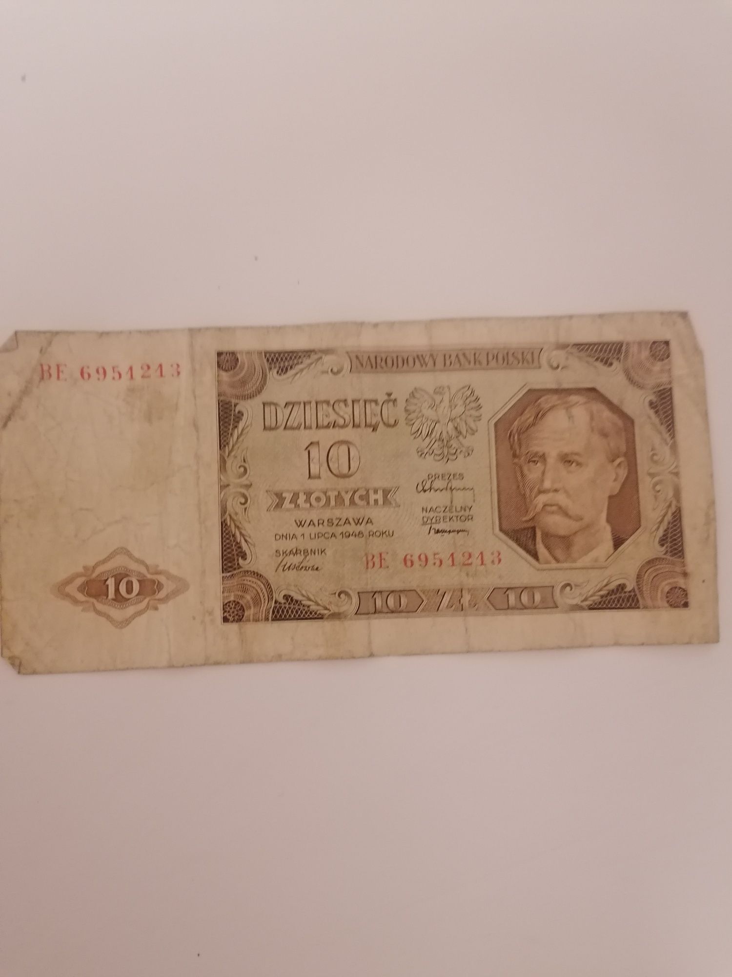 Banknot 10zl 1948 rok