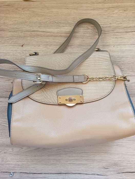 Torba listonoszka z paskiem krokodyli wzór  River Island