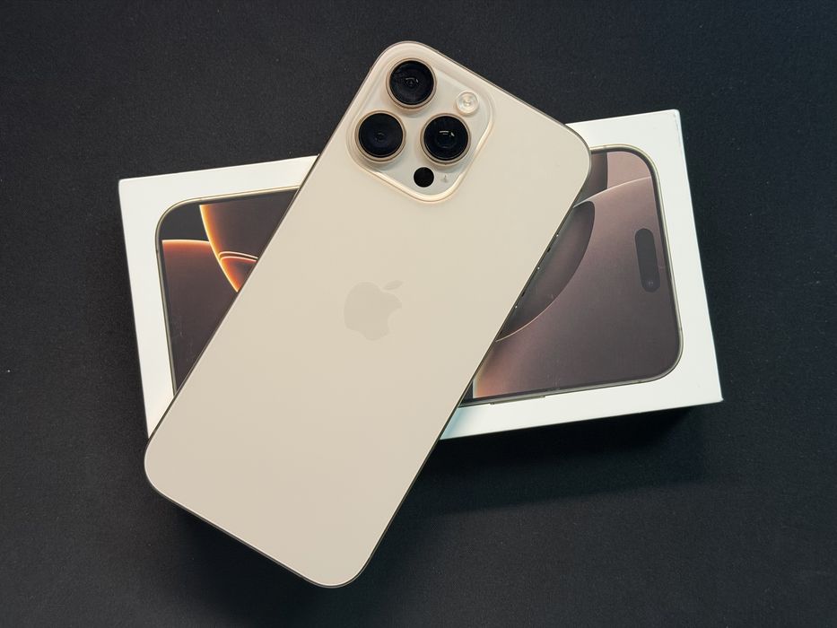 Iphone 16 pro max 256gb gold desert titanium