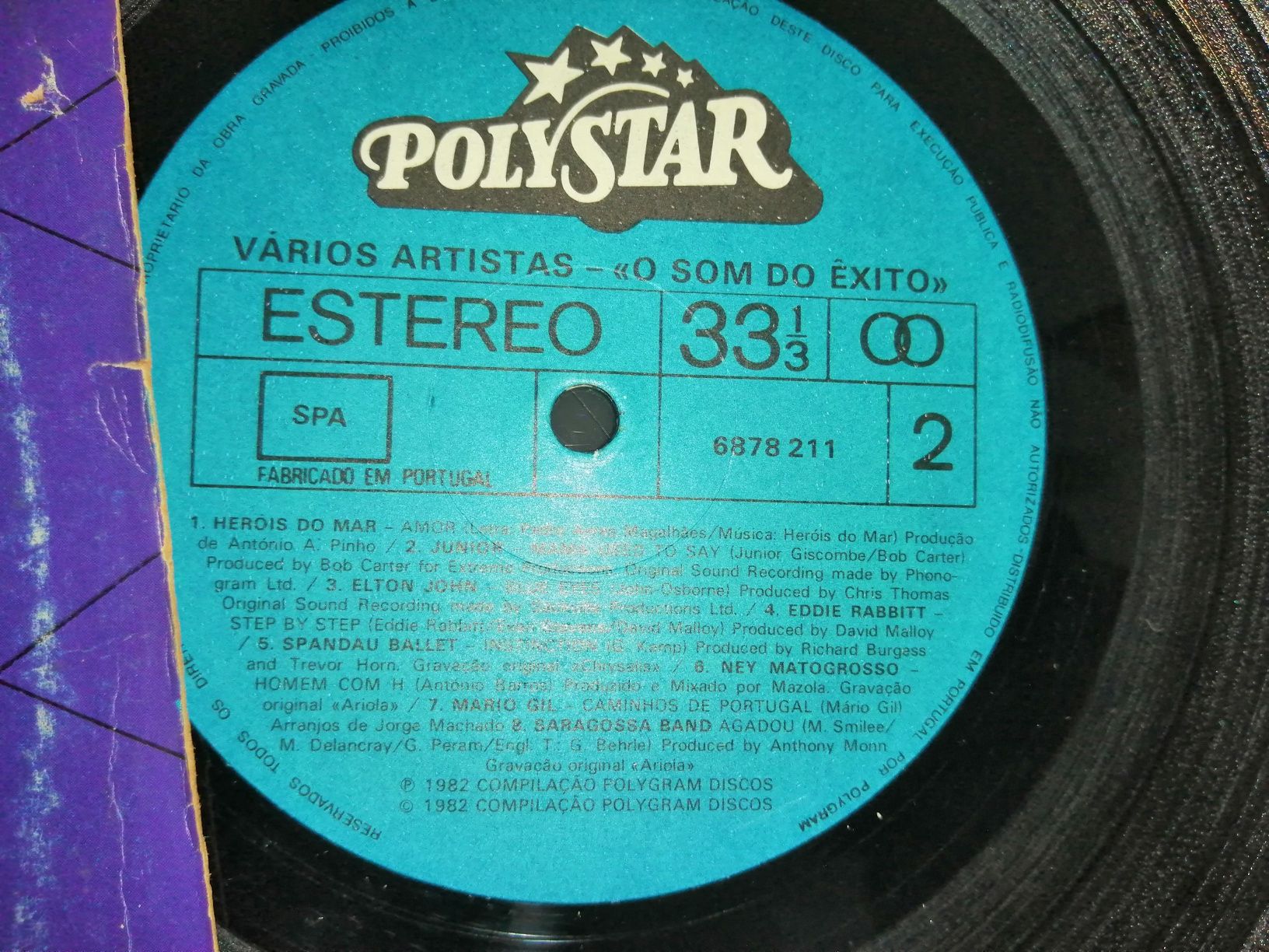 Polystar - O som do êxito	(Vinil)	disco de vinil como novo!!*