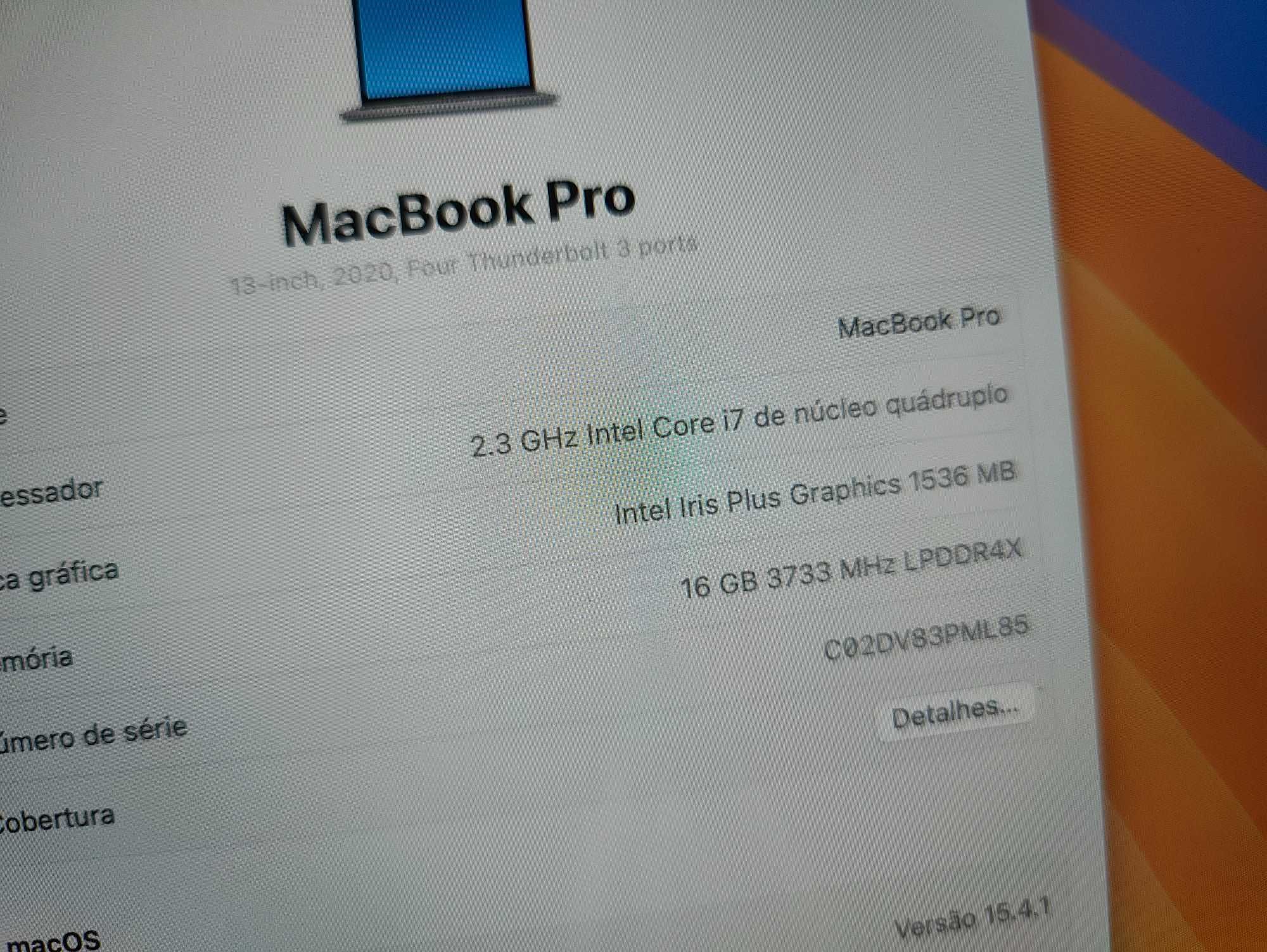 MacBook Pro 13" 2020 TouchBar i7 16GB 500GB SSD Final Cut DJ Office #4