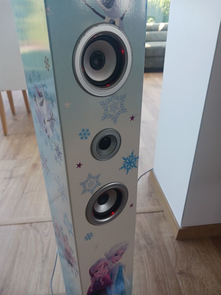 Głośnik bluetooth Frozen ELZA i ANNA ze świecącym mikrofonem  profesjo