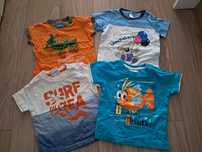 4x Podkoszulki T-shirty dla chłopca 74. Stan bardzo dobry. Polecam. Ce