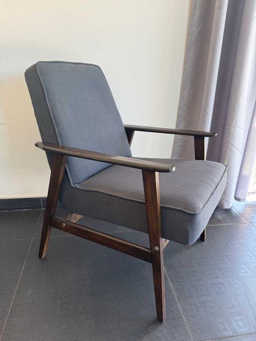 Fotel Lisek Śnieżnik PRL Design Odrestaurowany