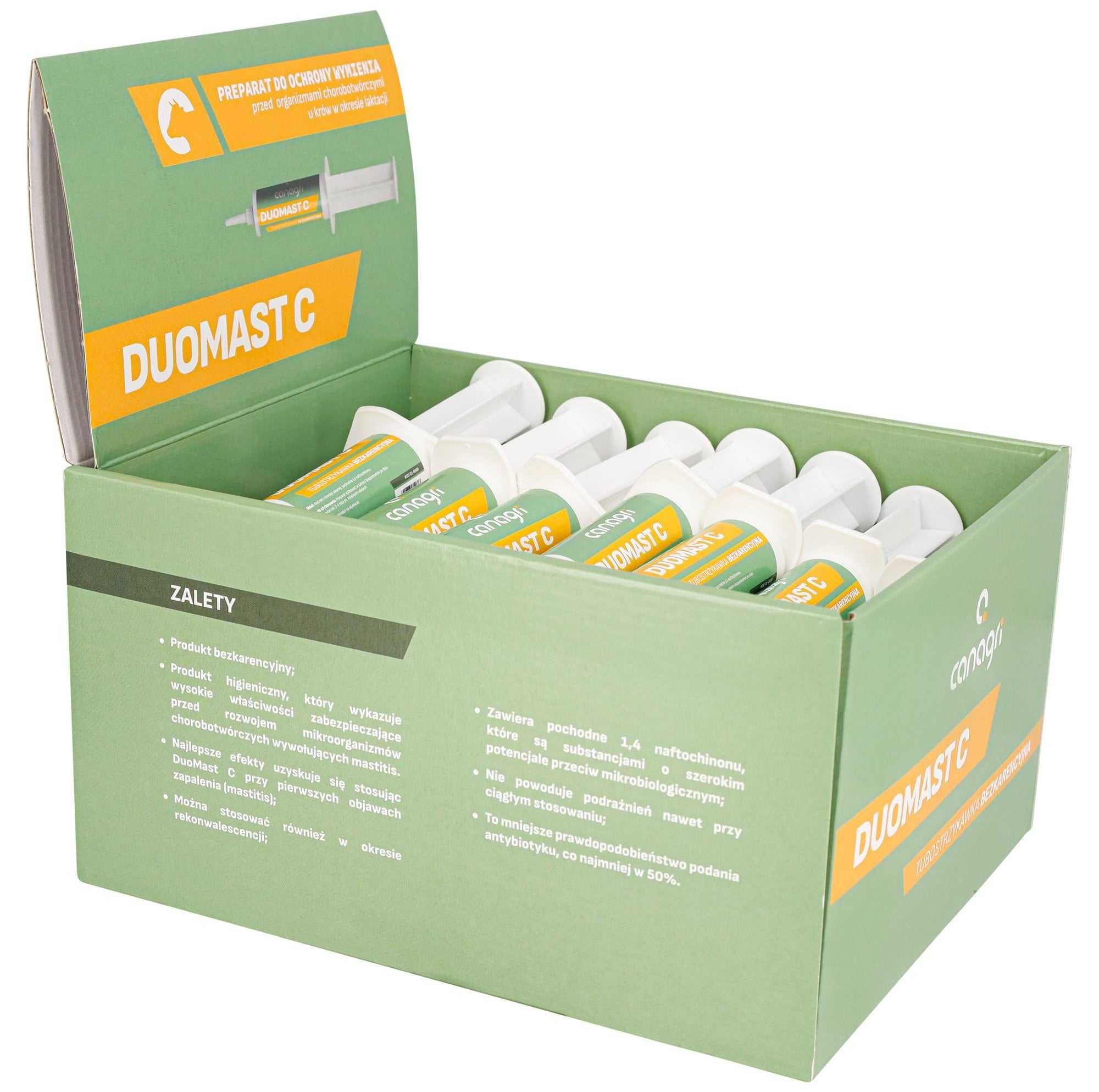 DuoMast C środek prewencyjny na mastitis zapalenie wymion Zestaw 23szt