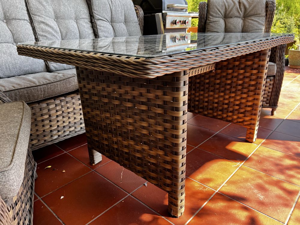 Meble technorattanowe TRIVENTO DINING 3 sofa fotele duzy