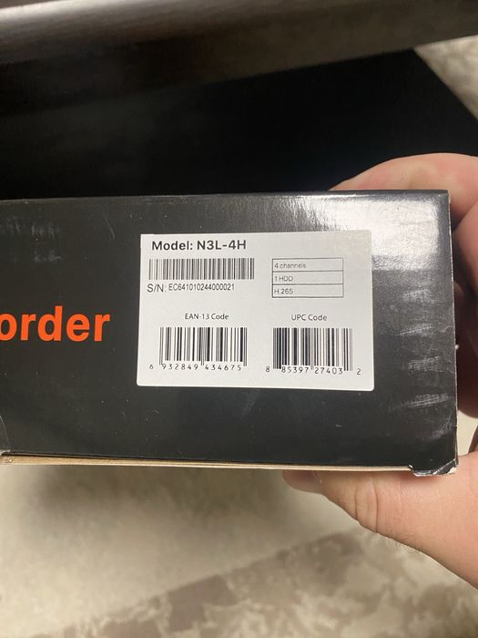 IP відеореєстратор , видеорегистратор, Tenda N3l-4H+SSD 128GB