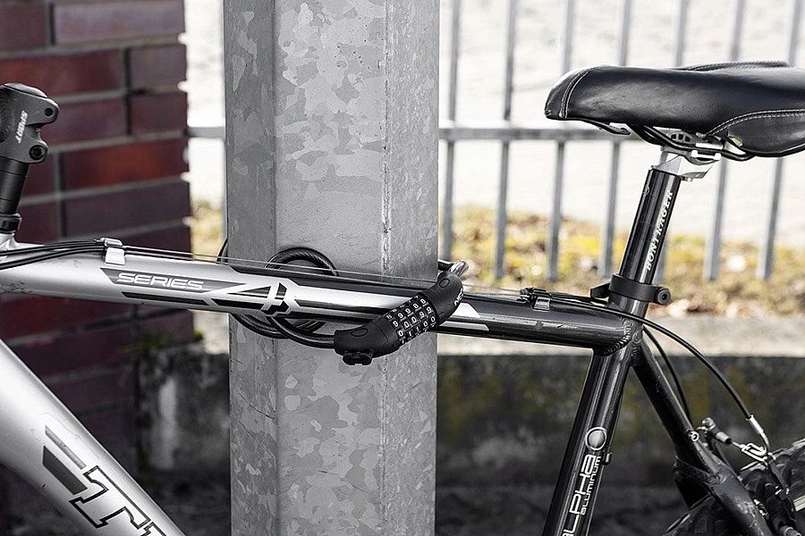 Zapięcie Rowerowe, Blokada Na Rower Linka Na Kod #