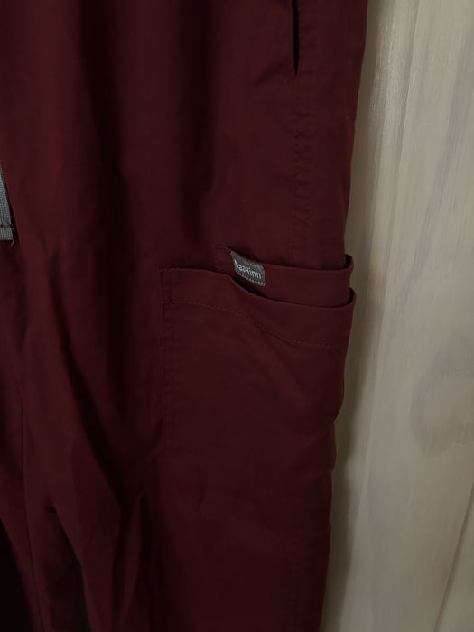Komplet medyczny Scrubs burgundowy M NiaaHin
