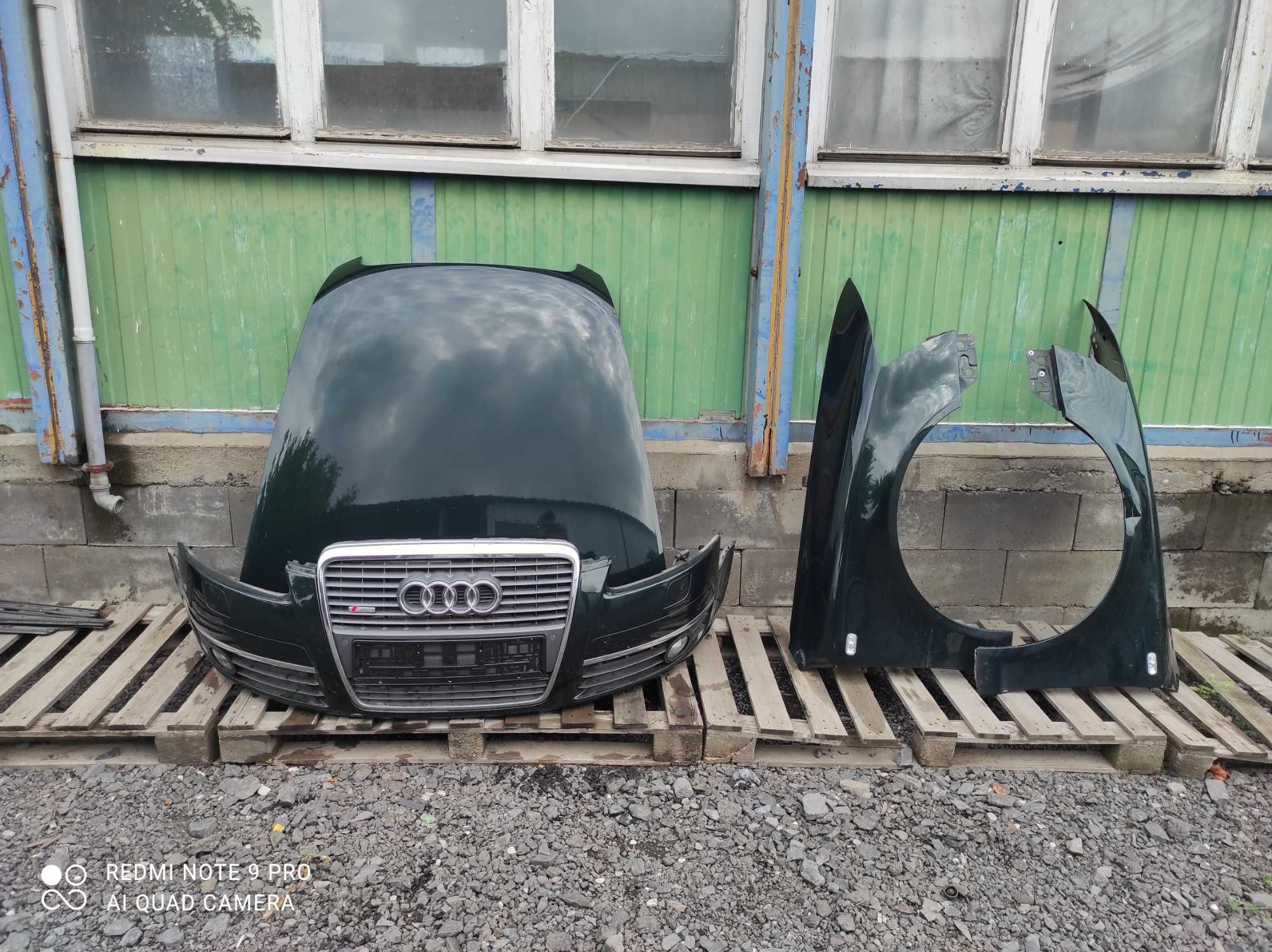 Audi A6 C6 LZ6E maska zderzak Xenon pdc błotnik lampa wzmocnienie