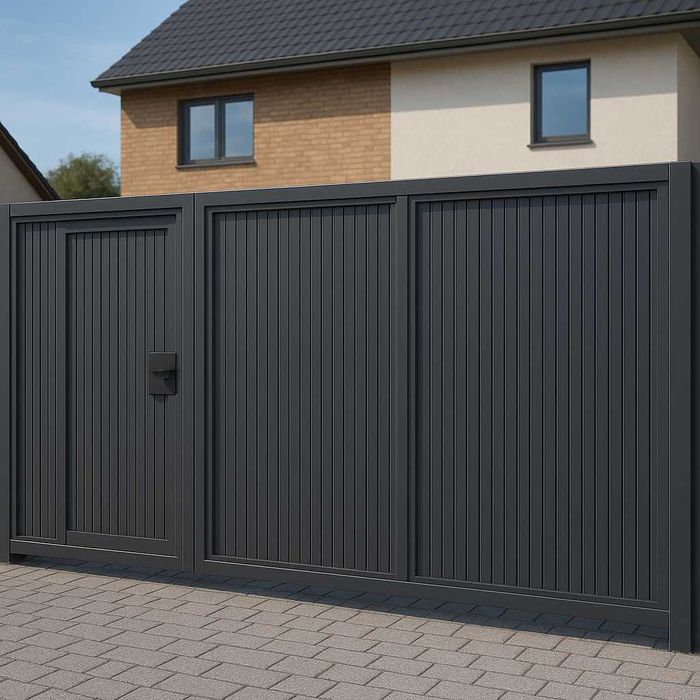Ворота відкатні розпашні на двір жалюзі — естетика та функціональність