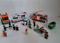 Duży zestaw pojazdów i ludzików LEGO CITY