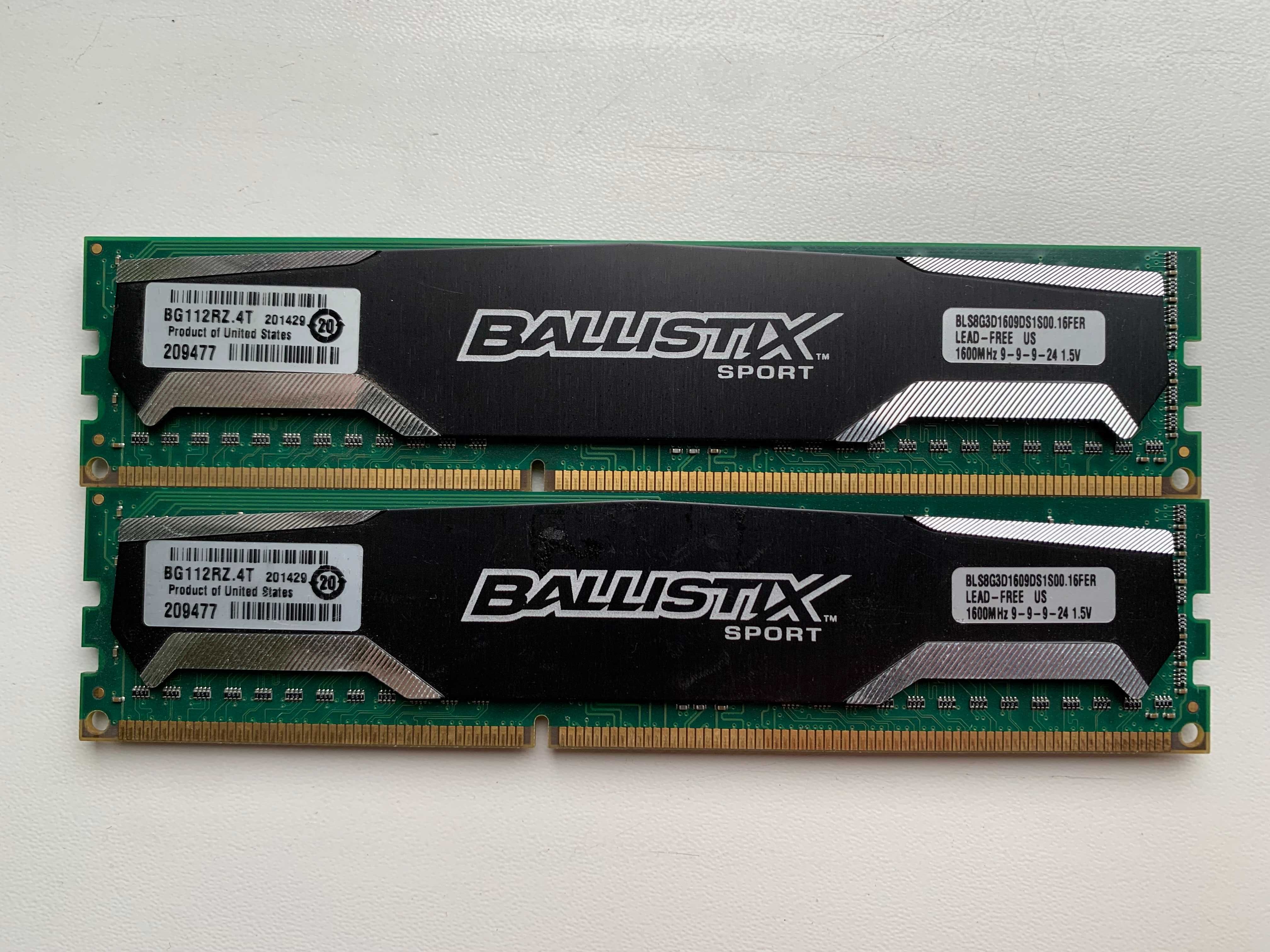 Память Crucial 32GB (4*8 GB) Ballistix Sport DDR3 8Gb 1600MHz