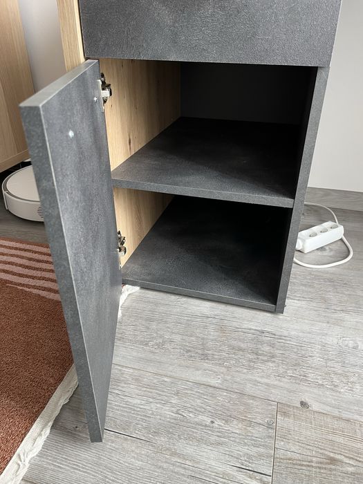 Biurko z szuflada i szafka