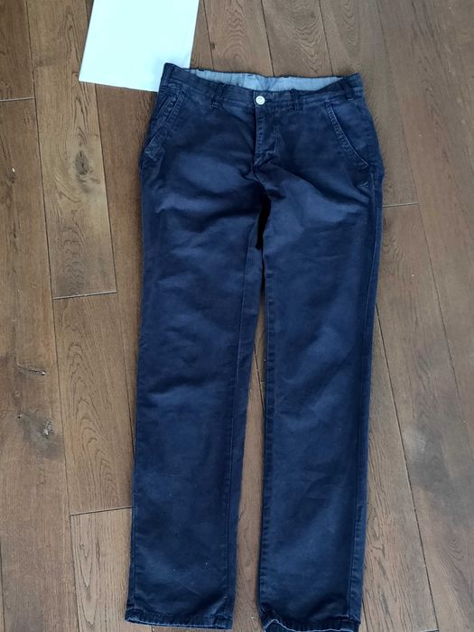 Spodnie męskie Massimo Dutti granatowe chinos  rozm. 40 180/82A