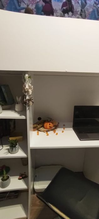 Antresola z biurkiem meble pokój dla dziecka