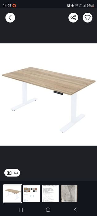 Biurko ergonomiczne z regulacją wysokości