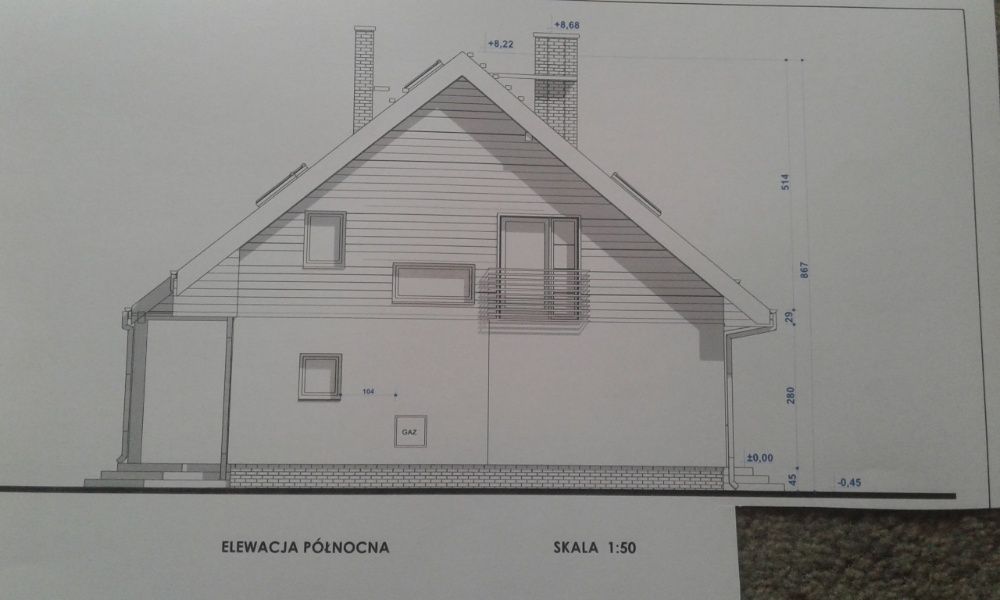 Projekt domu parterowego z zamieszkałym poddaszem