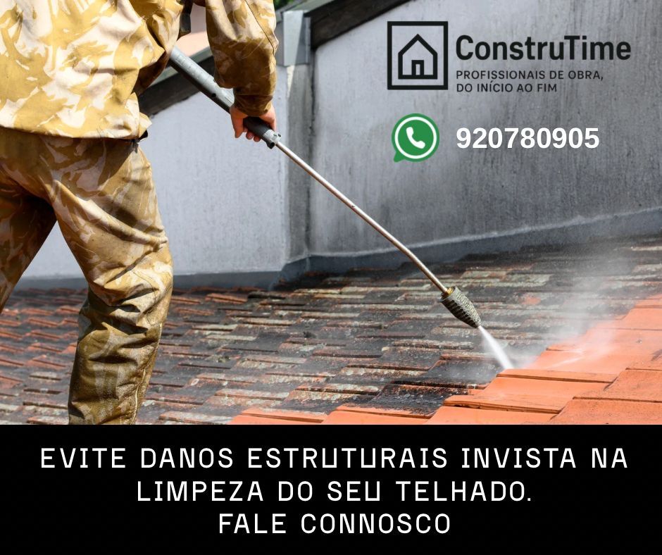 Limpeza de Telhados - Fachadas - Muros