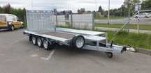 TEMARED Builder 4018/3 3,5T 3 OSIE  Przyczepa do przewozu minikoparki 400x180x30 DMC 3500 pełny TRAP RATY