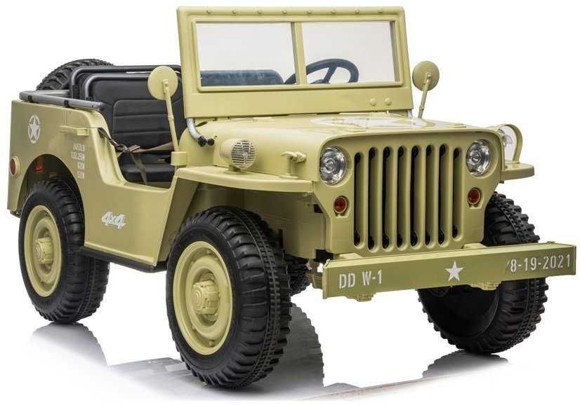 Jeep Wojskowy 3 osobowy JH101 Khaki do 90 kg 10km.h