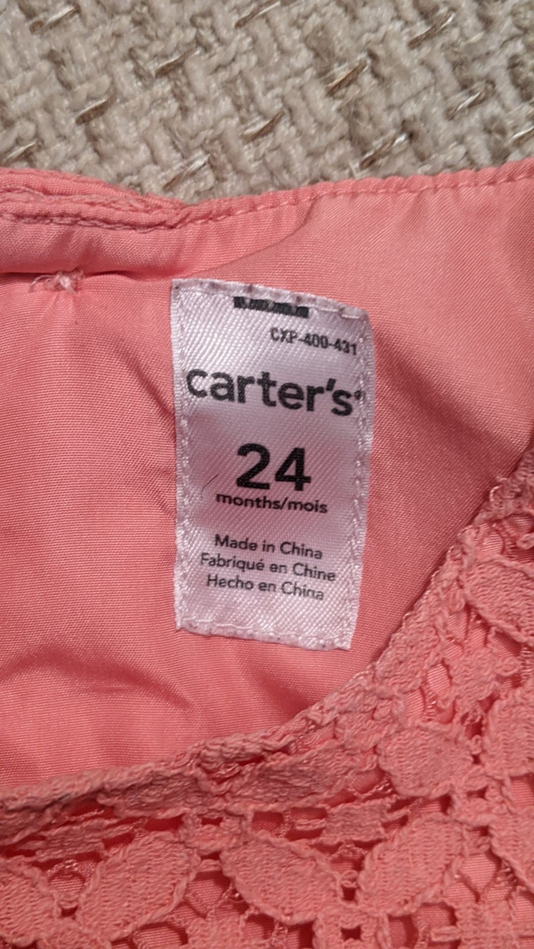 Платье фирмы carter's 24 месяца/ 2 года