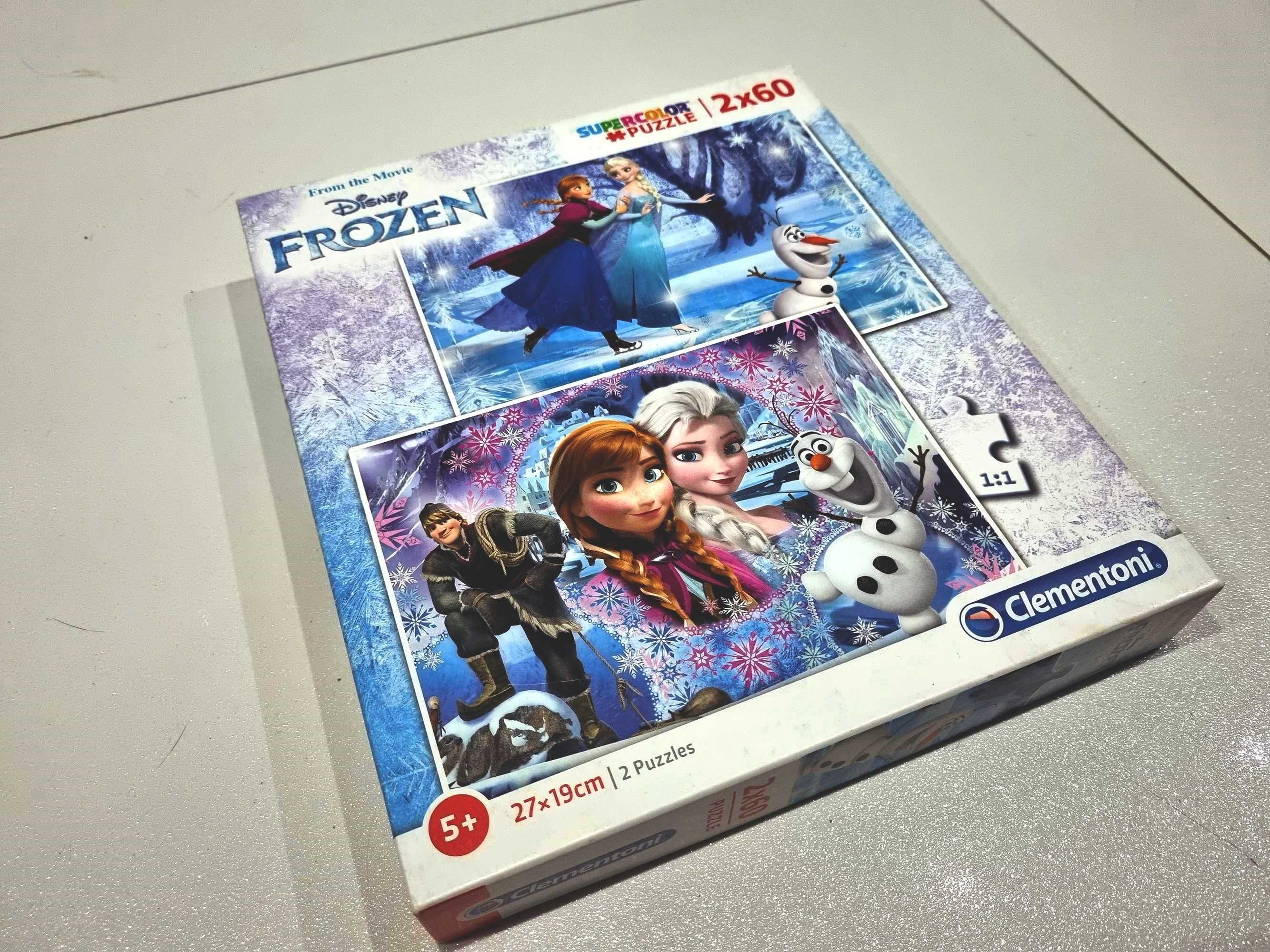Puzzle 2w1 Clementoni Frozen 2x 60 el. Disney Kraina Lodu Super Color