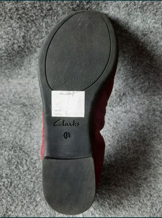 Туфли , балетки Clarks ecco, кожа, стелька 24 см