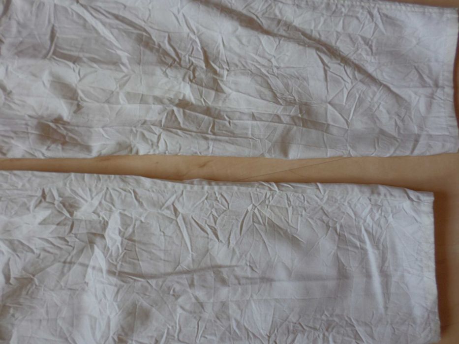 spodnie materiałowe gniecione s/m wiosna lato