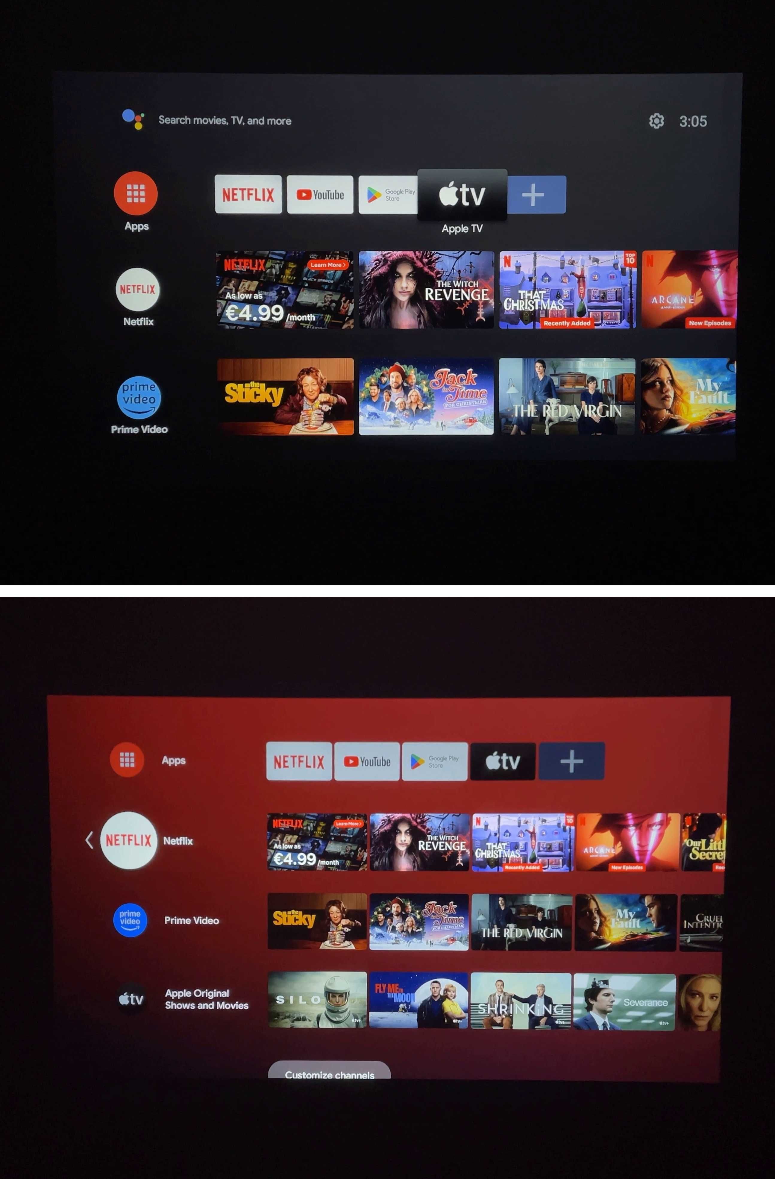 ULTIMEA Poseidon E40 Проектор 1000 ANSI Люмен, 1080P, Android TV 11.0