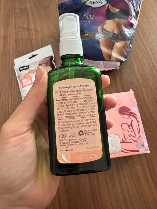 Olejek weleda, wklady, majtki dla kobiet w ciaży