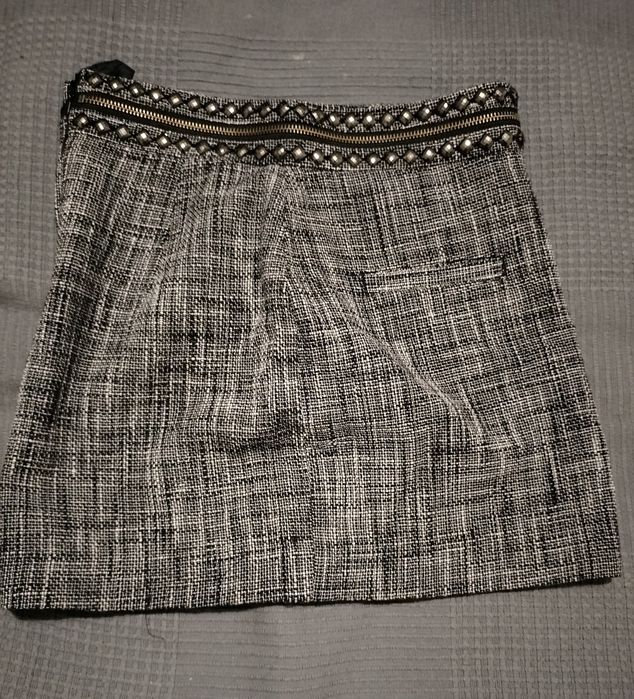 Spódniczka szara krótka H&M