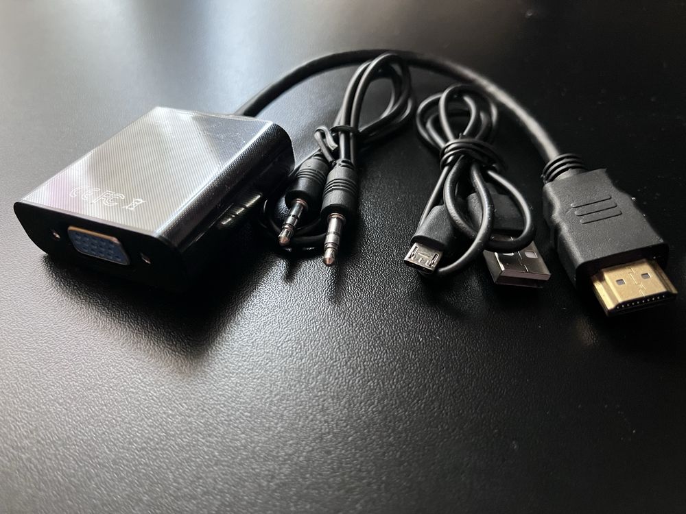 Адаптер STlab HDMI - VGA (майже новий, один раз використов. на 2 хв)