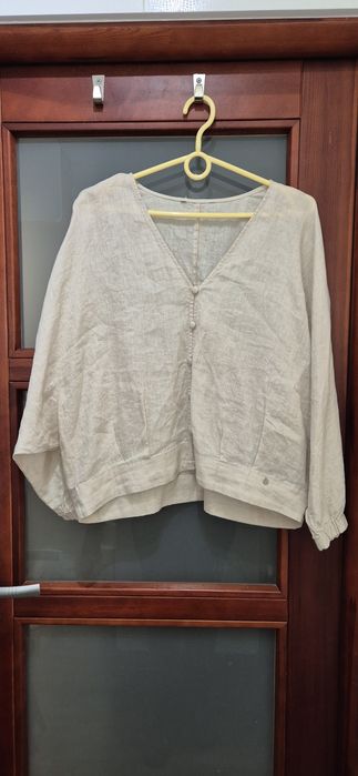 Bluzka lniana oversize