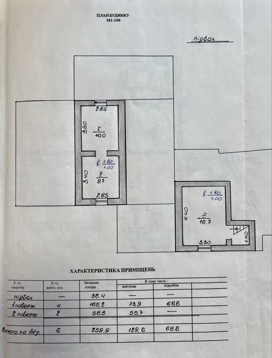 Будинок(центр)260 м², 2 входи, під 2 сім’ї, 10 соток, з пандусом