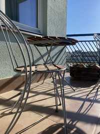 Zestaw balkonowy - dwa krzesła oraz stolik