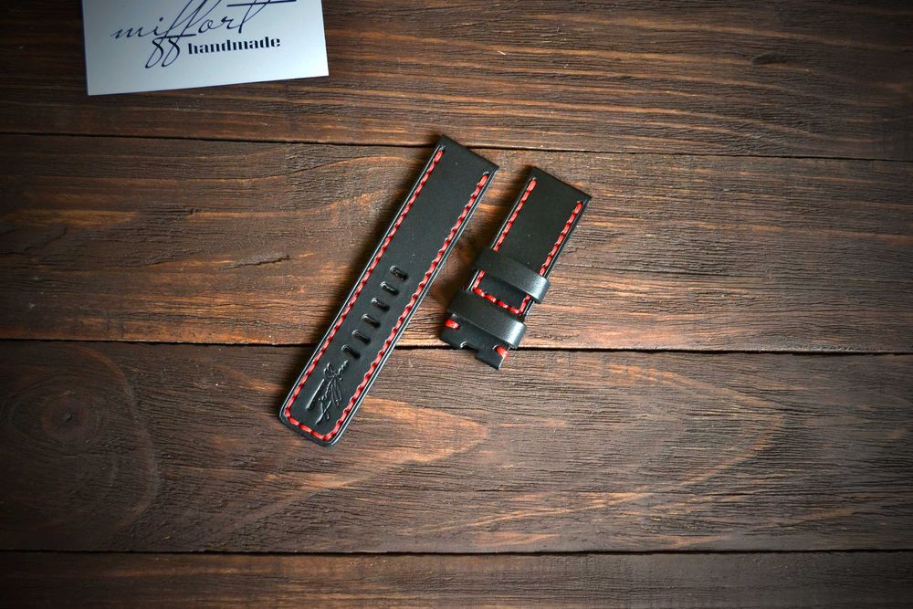 Кожаный ремешок для часов Garmin. Ручная работа. Днепр