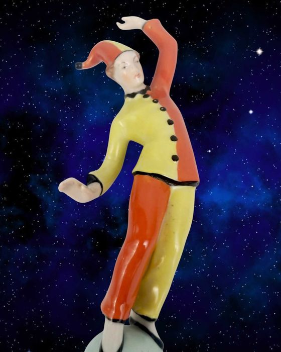 New Look Klaun akrobata na piłce  Éva Szonntagh Drasch lata 60te