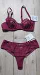 Вишневый  комплект Jasmine Lingerie 70B/S