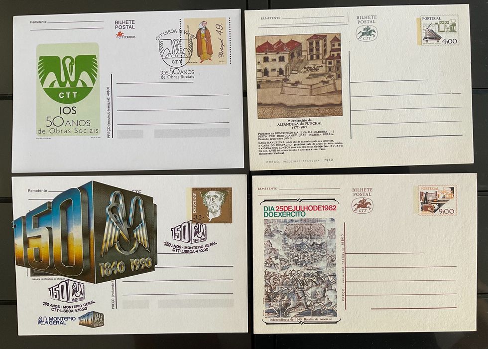 Bilhetes Postais CTT Portugal *Novos*